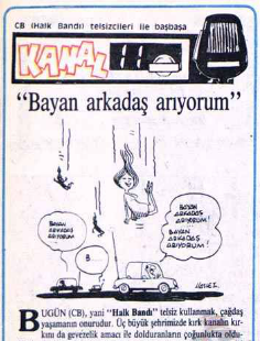 Milliyet Gazetesi arşivinden alınmıştır. telsiz haberi 01.05.1985