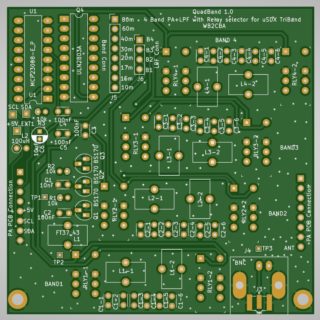 QuadBand – 4 Band PA+LPF Board For uSDX TriBand (An All Mode HF QRP ...